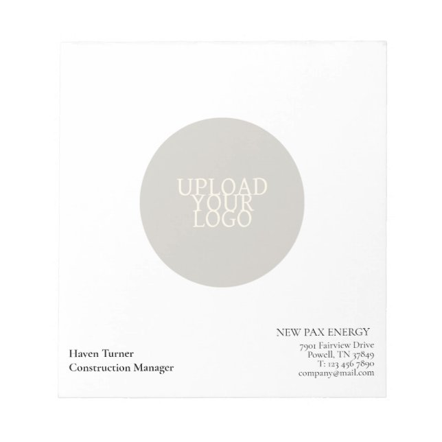 Din logotyp blir en vattenstämpel anteckningsblock (Framsida)