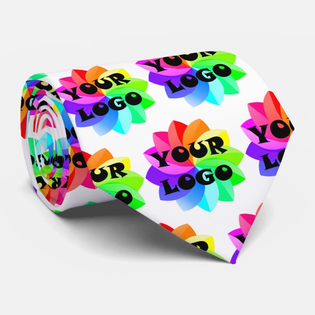 Din Logotyp Business Company Neck Tie Necktie Slips (Rullad)