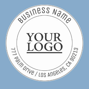 Din Logotyp, Business Namn, Adress eller valfri te Klistermärken