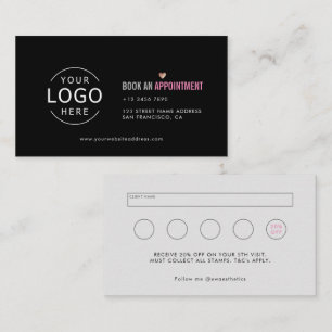 Din Logotyp Chic Beauty Aesthetics Loyalty & Visitkort
