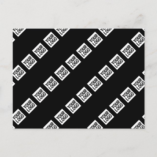 Din logotyp, design eller foto diagonalt klinkade  vykort (Framsida)
