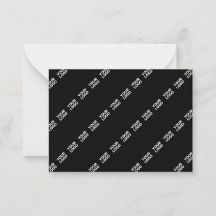 Din Logotyp, design eller fotoformad diagonalt Anteckningskort