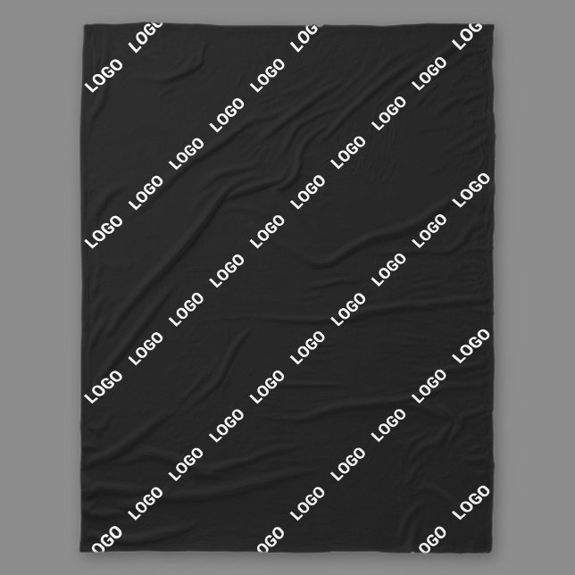 Din Logotyp, design eller fotoformad diagonalt Fleecefilt (Skapare uppladdad)