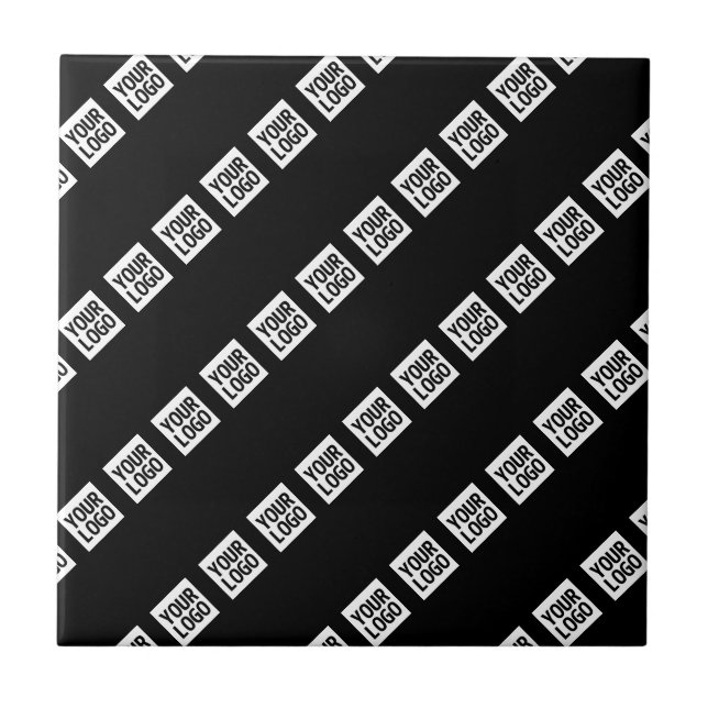 Din Logotyp, design eller fotoformad diagonalt Kakelplatta (Framsidan)
