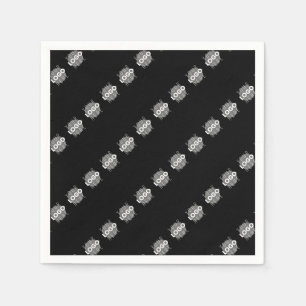 Din Logotyp, design eller fotoformad diagonalt Pappersservett