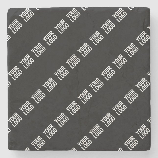 Din Logotyp, design eller fotoformad diagonalt Stenunderlägg (Framsidan)