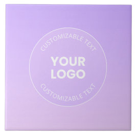 Din Logotyp | Diskret lavender Ombre-gradient Kakelplatta