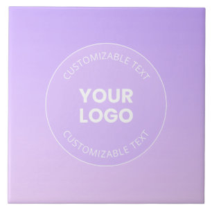 Din Logotyp Diskret lavender Ombre-gradient Kakelplatta