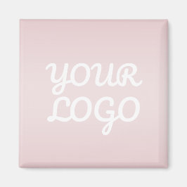 Din logotyp & elegant modern blush rosa ombré magnet