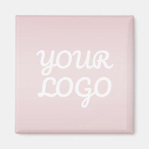 Din logotyp & elegant modern blush rosa ombré magnet