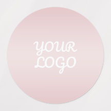 Din logotyp & Elegant Modern Rosa Ombre | Vattentä