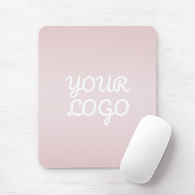 Din logotyp & elegant modern rosé ombré musmatta (Med mus)