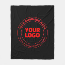 Din Logotyp eller bild och redigerbar text, rött e