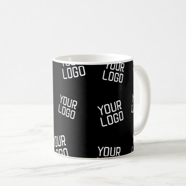 Din Logotyp eller bild | Slumpmässig Tittar mall Kaffemugg (Framsida höger)