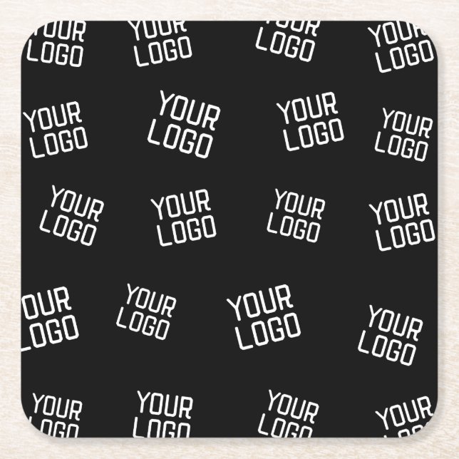 Din Logotyp eller bild | Slumpmässig Tittar mall Underlägg Papper Kvadrat (Framsidan)