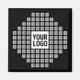 Din Logotyp eller bild | Unikt Modern Mönster Magnet