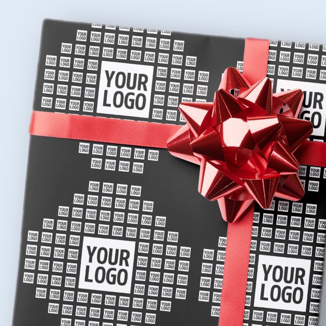 Din Logotyp eller bild | Unikt Modern Mönster Presentpapper (Skapare uppladdad)