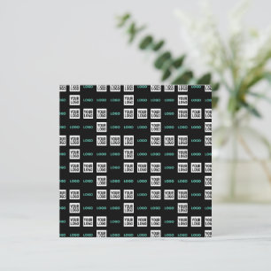 Din Logotyp eller bild Zig Zag Mönster w/Två bil Anteckningskort