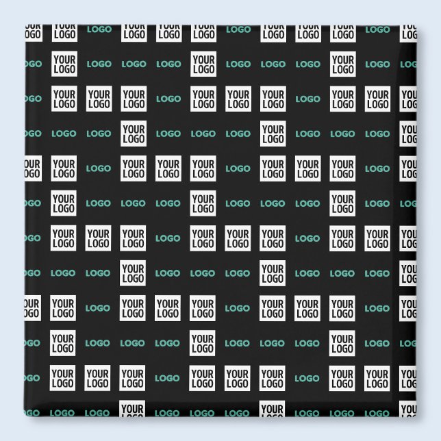 Din Logotyp eller bild | Zig Zag Mönster w/Två bil Magnet (Skapare uppladdad)