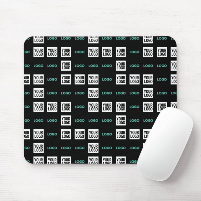 Din Logotyp eller bild | Zig Zag Mönster w/Två bil Musmatta (Med mus)