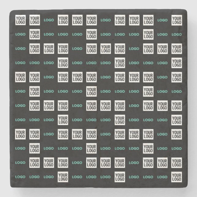 Din Logotyp eller bild | Zig Zag Mönster w/Två bil Stenunderlägg (Framsidan)