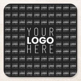 Din Logotyp eller bildkompilerad Mönster-Logotyp f Underlägg Papper Kvadrat