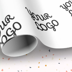 Din logotyp eller design i rutor presentpapper