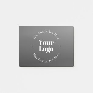Din Logotyp eller design och redigerbar text Post-it Block