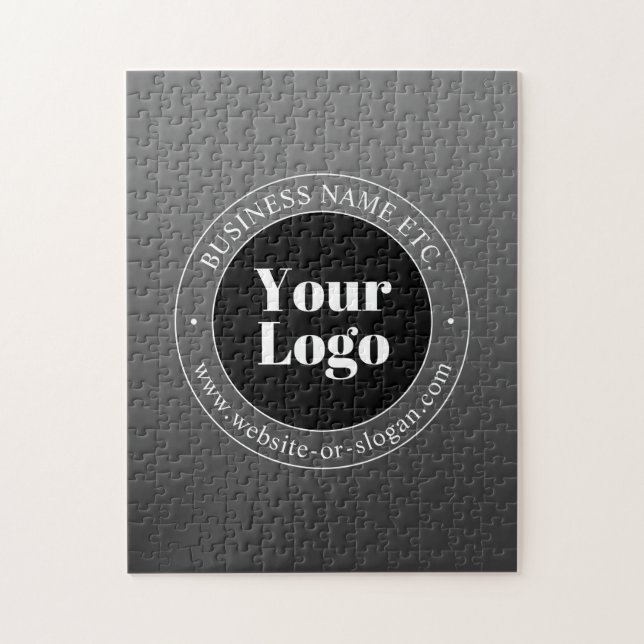 Din Logotyp eller design och redigerbar text Pussel (Vertikal)