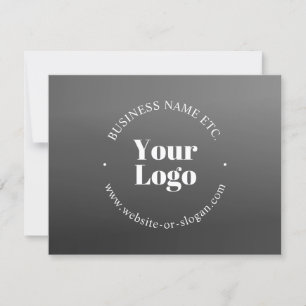 Din Logotyp eller design och redigerbar text Tack Kort