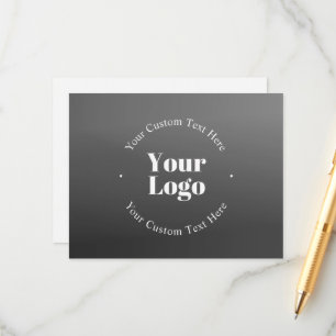 Din Logotyp eller design och redigerbar text Tilläggskort