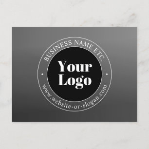 Din Logotyp eller design och redigerbar text Vykort