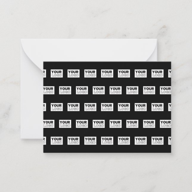 Din Logotyp eller design | Redigerbar bakgrund för Anteckningskort (Framsida)