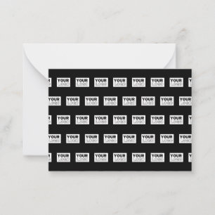 Din Logotyp eller design Redigerbar bakgrund för Anteckningskort