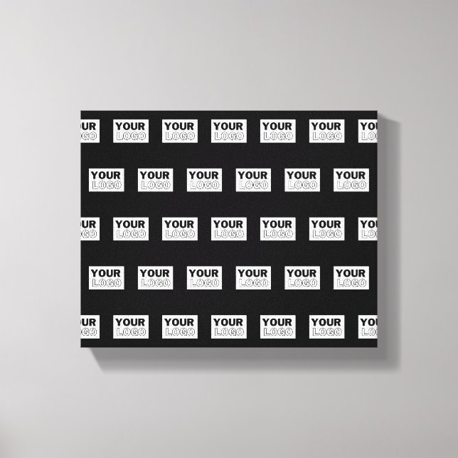 Din Logotyp eller design | Redigerbar bakgrund för Canvastryck (Framsida)