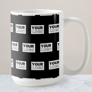 Din Logotyp eller design Redigerbar bakgrund för Kaffemugg