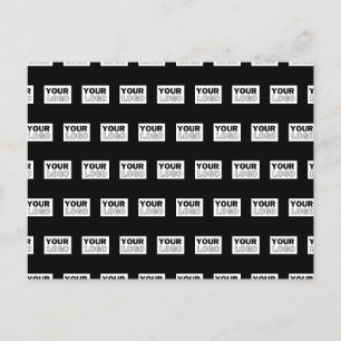 Din Logotyp eller design Redigerbar bakgrund för Vykort