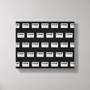 Din logotyp eller design   Redigerbar färgbakgrund Canvastryck