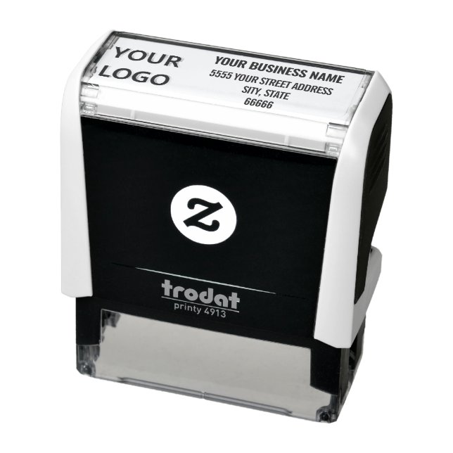 Din logotyp eller fotonamn Returadress stämpel (Produkt)