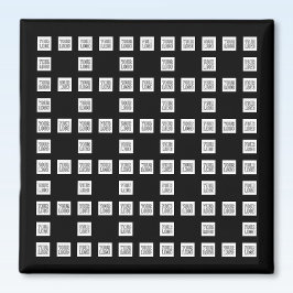 Din Logotyp eller image Unik upprepande Mönster Magnet