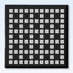 Din Logotyp eller image Unik upprepande Mönster Magnet