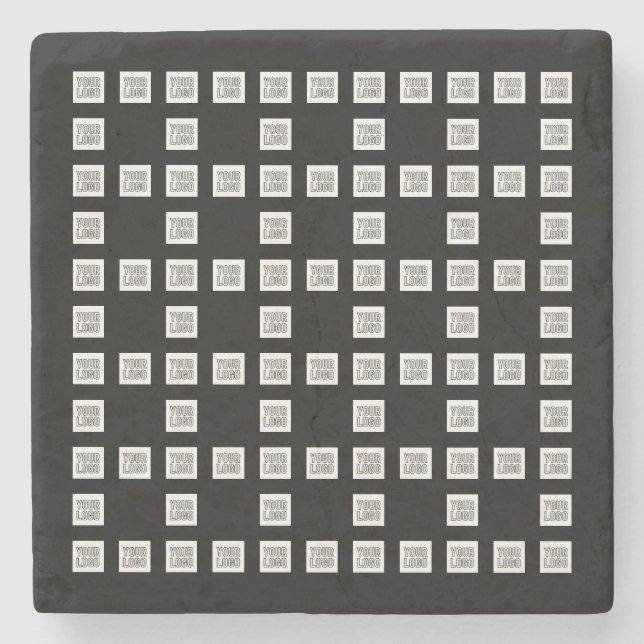 Din Logotyp eller image Unik upprepande Mönster Stenunderlägg (Framsidan)