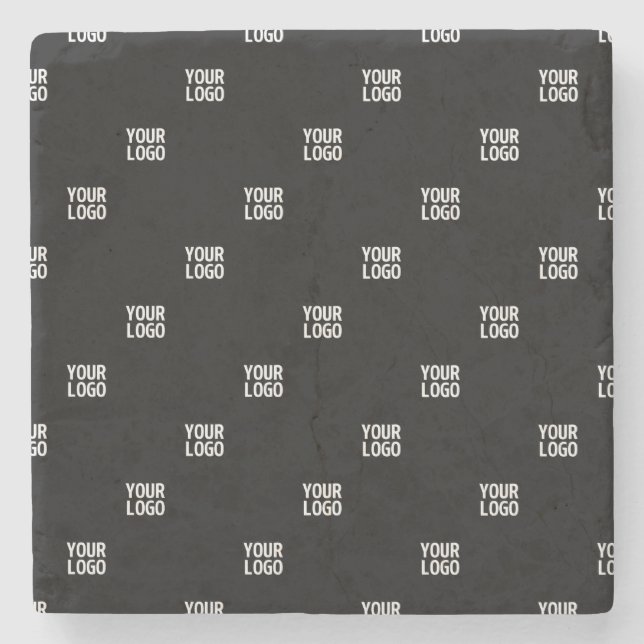 Din Logotyp eller någon bild | Diagonal Rand Stenunderlägg (Framsidan)