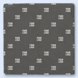 Din Logotyp eller någon bild | Diagonal Rand Stenunderlägg