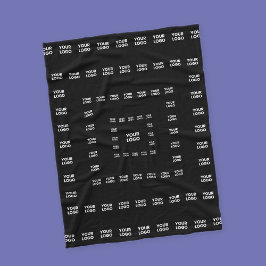 Din Logotyp eller någon design/bild | Square Mönst Fleecefilt