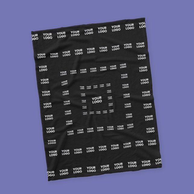 Din Logotyp eller någon design/bild | Square Mönst Fleecefilt (Skapare uppladdad)