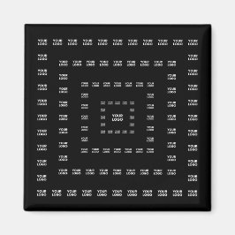 Din Logotyp eller någon design/bild | Square Mönst Magnet