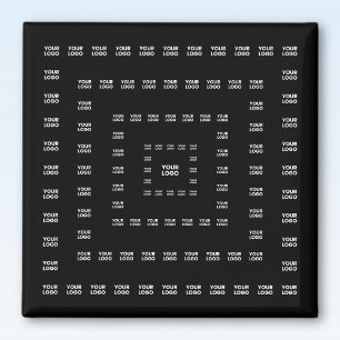 Din Logotyp eller någon design/bild Square Mönst Magnet