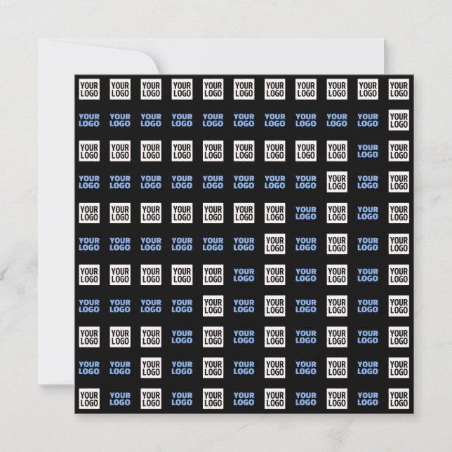 Din Logotyp eller överförd bild | Geometric Mönste Anteckningskort (Framsida)