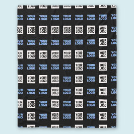 Din Logotyp eller överförd bild | Geometric Mönste Fleecefilt